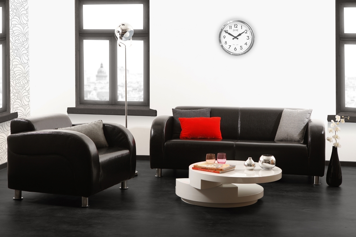 Decoration salon noir blanc fushia: decoration salon appartement ...