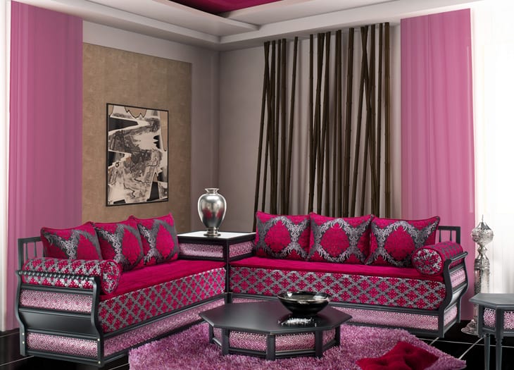 Salon gris et rose ~ tazmik.com for .