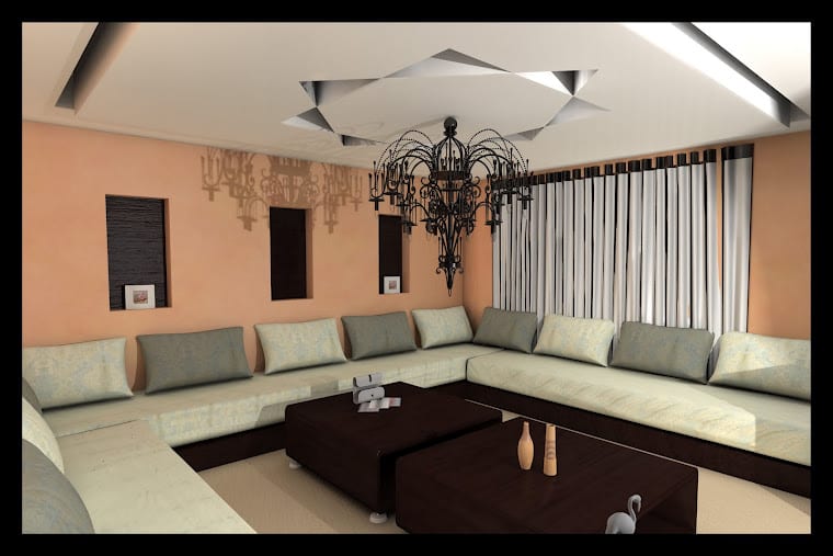 Moroccan Living Room Islamic Decor Outdoor Sectional Sofa