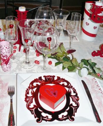 Idées déco pour la Saint Valentin - Decoration table st valentin