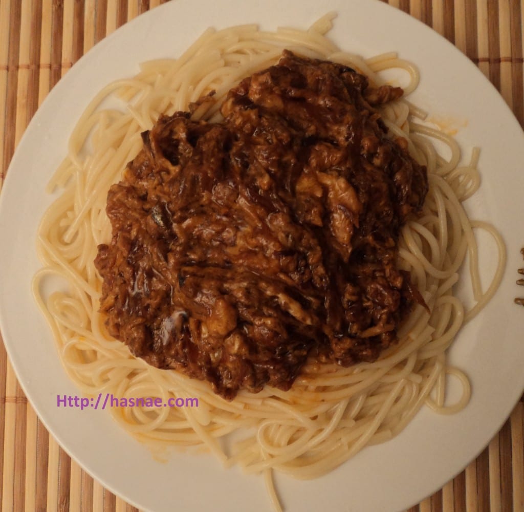 Recette: Spaghetti à la sauce Sardine