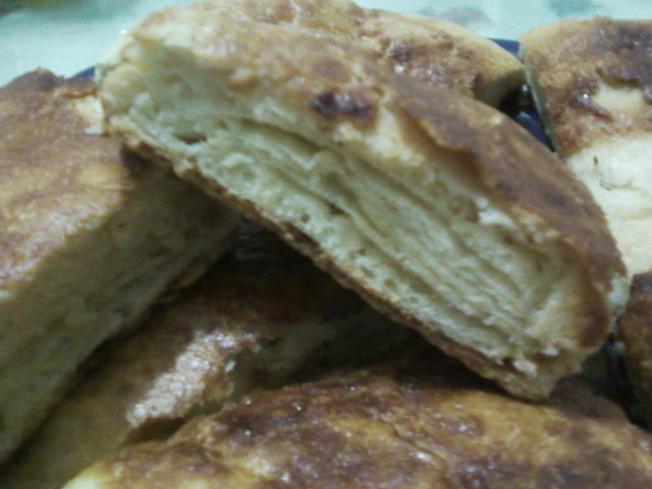 الخبز المغربي باالسكر و الزبدة