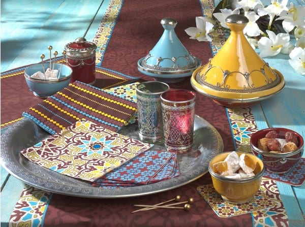 ديكور مغربي تقليدي لتزيين مائدة رمضان