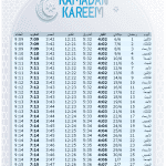 إمساكية رمضان 2016 - 1437 في العالم العربي - 4