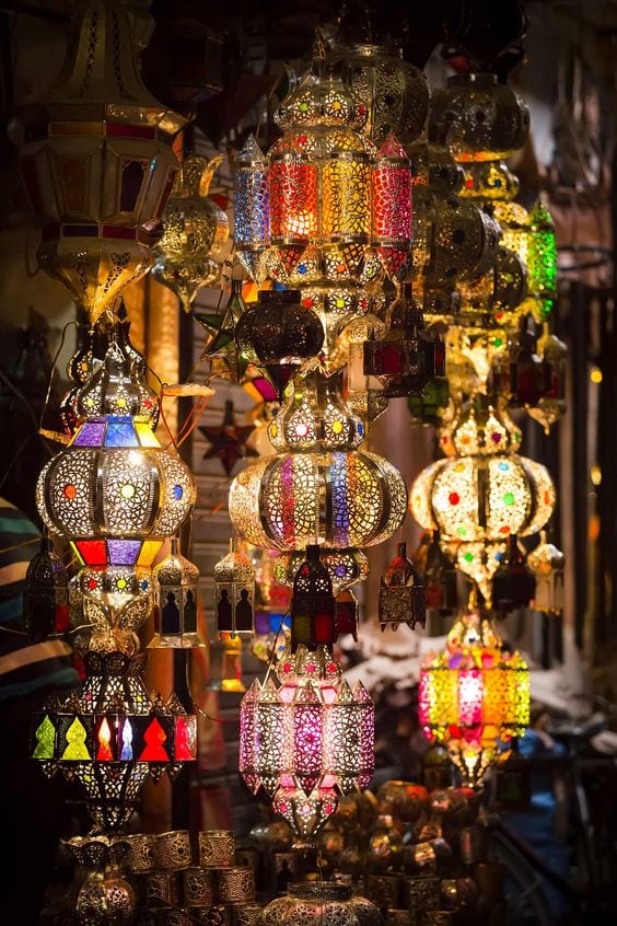 صالونات مغربية 2017 مزينة بفوانيس رمضان 2017 - 7